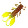 Силиконовый рак Boroda Baits Crawler 80 239-Моторное Масло/Лимон 3шт
