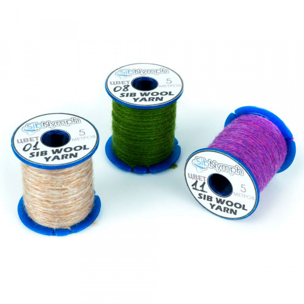 Пряжа SibNymph Sib Wool Yarn шерсть 5 м 12, фото