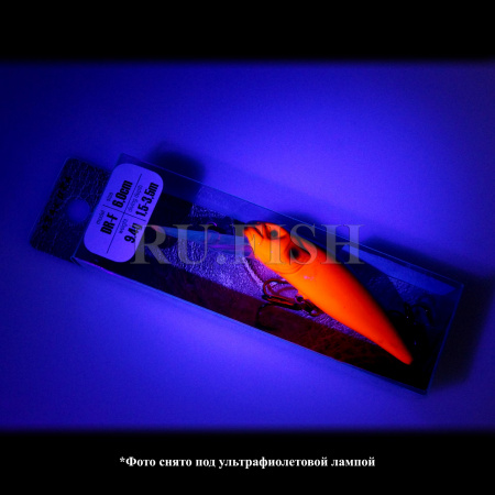 Воблер Asakura Bullhead 6 DR-F 426 съемка под ультрафиолетовой лампой
