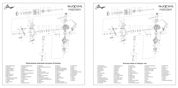 Катушка безинерционная STINGER Blaxter Feeder
