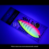 Блесна Fujiwara Sake Katz 90 мм 45 гр Chart Pink Glow #5098, съемка в ультрафиолете
