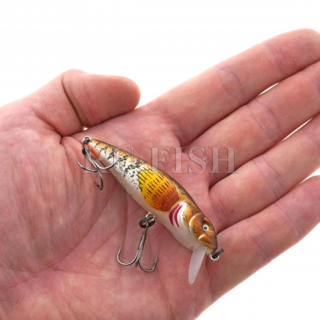 Воблер Asakura Bullhead 6 SR-SP 9.1 гр 110 на ладони