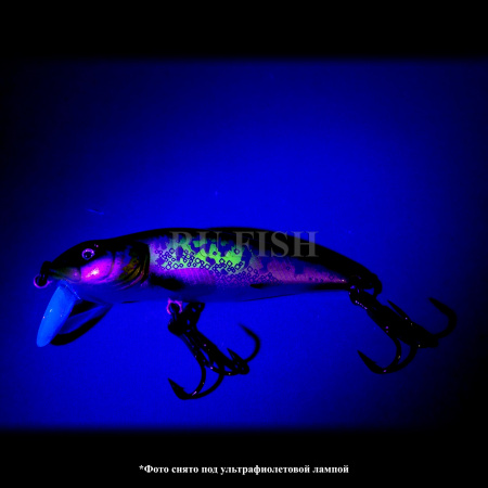 Воблер Asakura Bullhead 6 SR-SP 9.9 гр 610 съемка в ультрафиолете