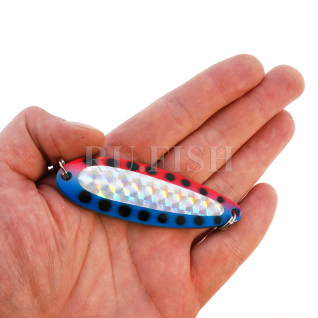 Блесна на лосося Nakazima Salmon Buster EX 80 мм 40 гр HBR #6358 на ладони
