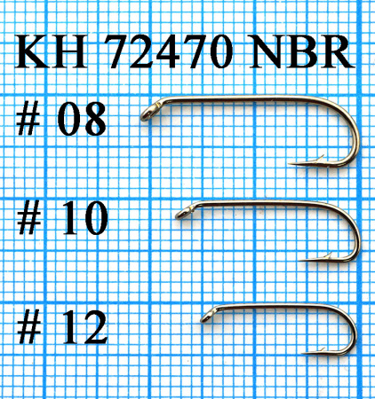 Крючки KUMHO Nymph Hook 72470 NBR (1000шт.)