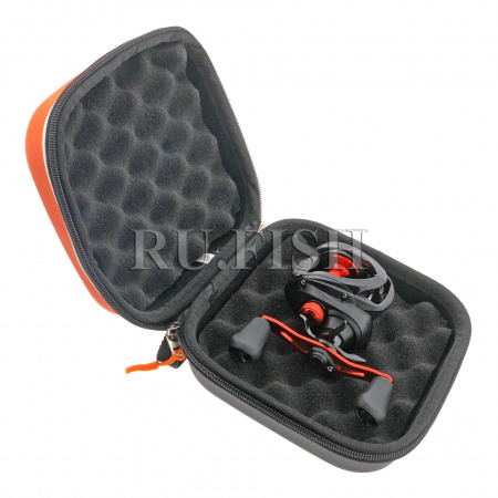 Футляр для катушек Vido-Craft Reel Cover Mini 17x17x9,5 см, пример хранения катушки