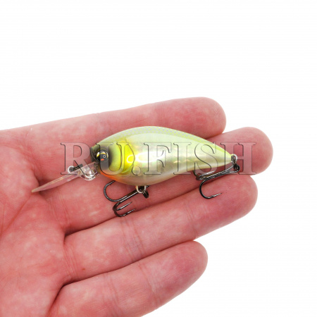 Воблер DUEL L-Bass Crank MR 50F 8.5 гр GSCB, вид сбоку