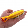 Поппер Yo-Zuri Mag Popper 136F R1371 цвет YELL 80 гр на ладони
