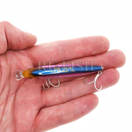 Воблер DUEL L-Blue Fix Minnow 70S 8 гр HKVK, спинка