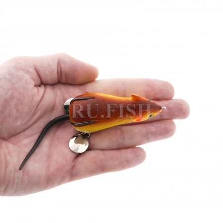 Приманка силиконовая TimeGo Kingkong Mouse 70мм 22гр 07, спинка