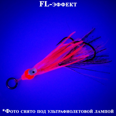 Октопус на ассистах Striker Aki Aji Glass Pink №20 S, фото Ru.Fish